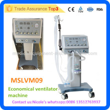 MSLVM09i Prix de la machine à ventilateur économique du chariot médical avec plus de 18L Capacité de ventilation par minute